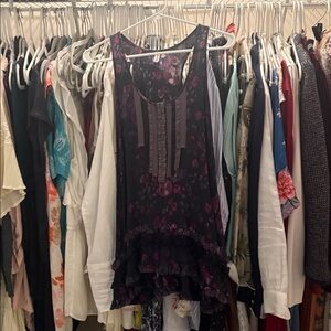 Free people Floral Sleeveless Top size S